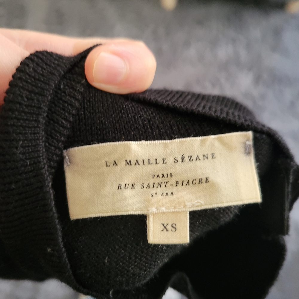 Sezane Jacob Jumper Black XS - Picture 5 of 7